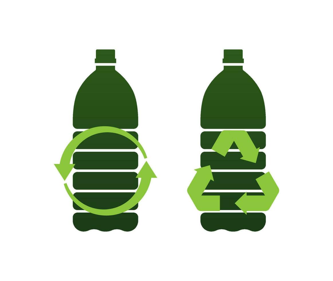 Recycling symbol. Recycling plastic. Environment, ecology, nature protection concept Vector stock illustration