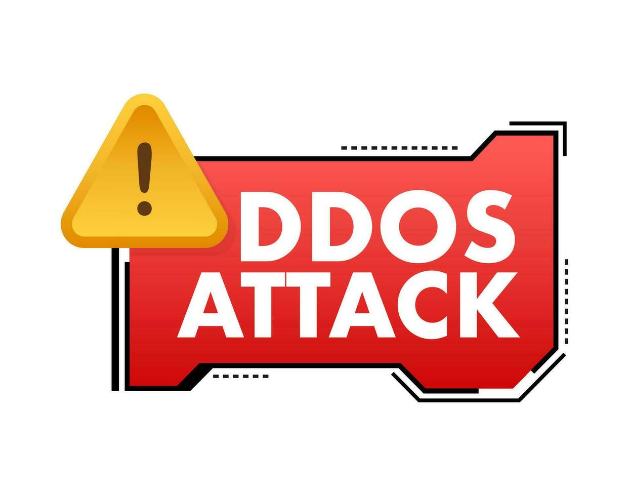 ddos ataque, hacker bomba. negación de servicio. vector valores ilustración.