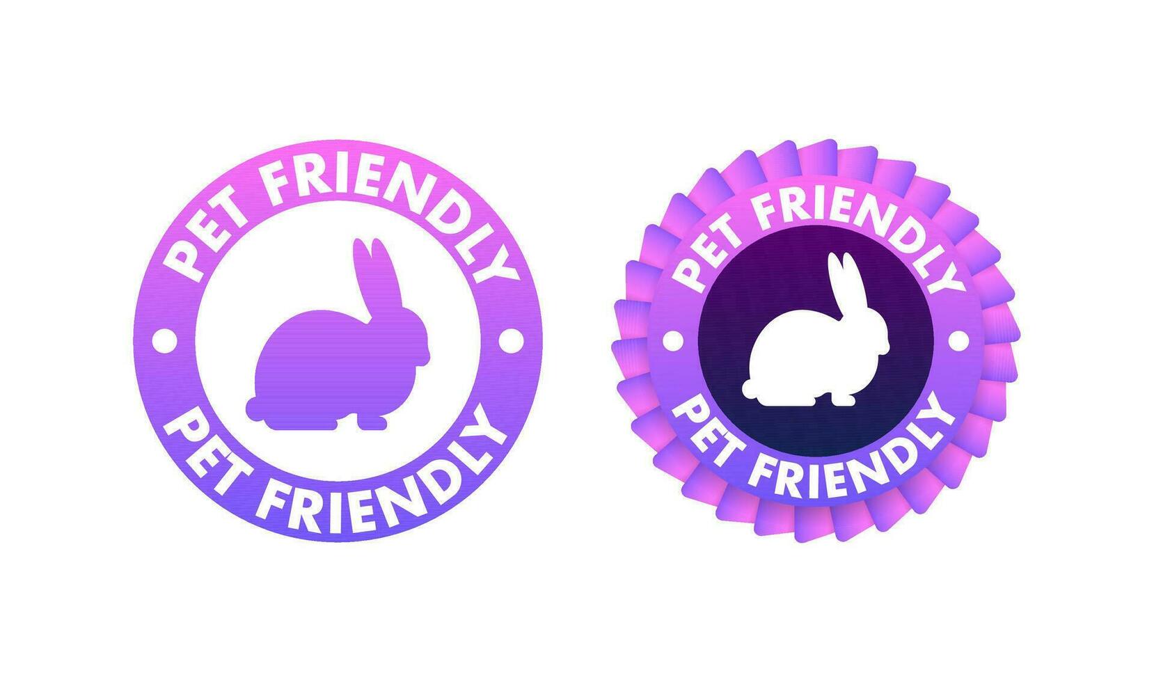 Pet friendly icon. Pets allowed, Certified Vector illustration