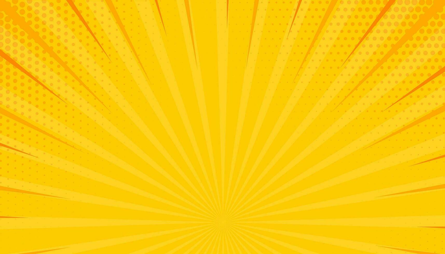 Yellow side hatch with halftone effect. Vintage pop art retro vector illustration