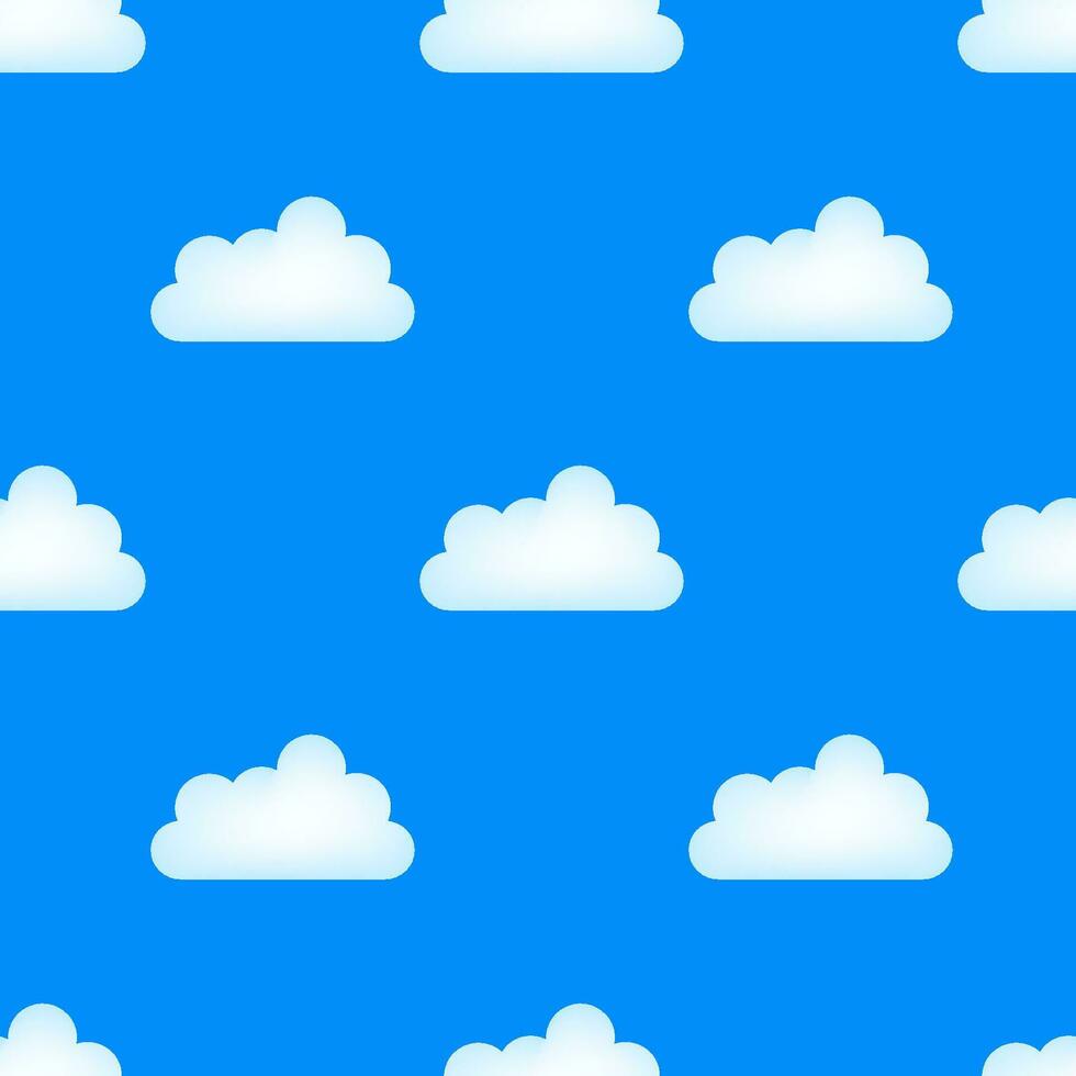 azul cielo, nubes nube patrón, nube forma. vector ilustración