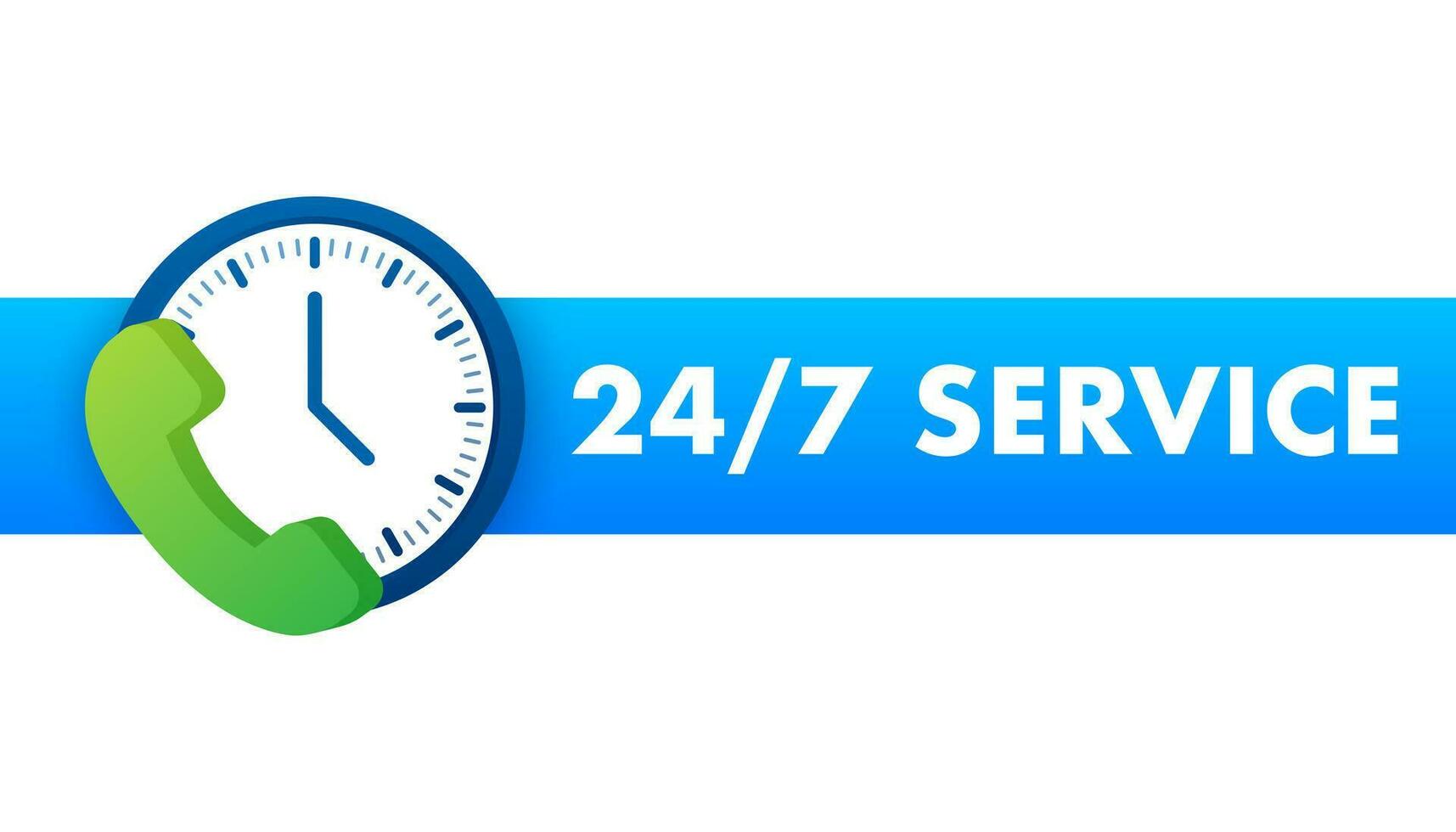 Steady available services icon. 24 7 illustration. Work whole week web vector