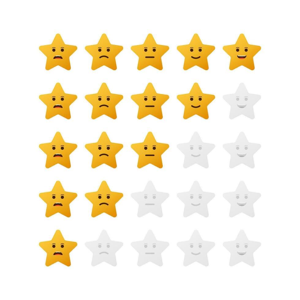 4 star rating icon vector illustration eps10. Isolated badge for website or app. Vector stock illustration