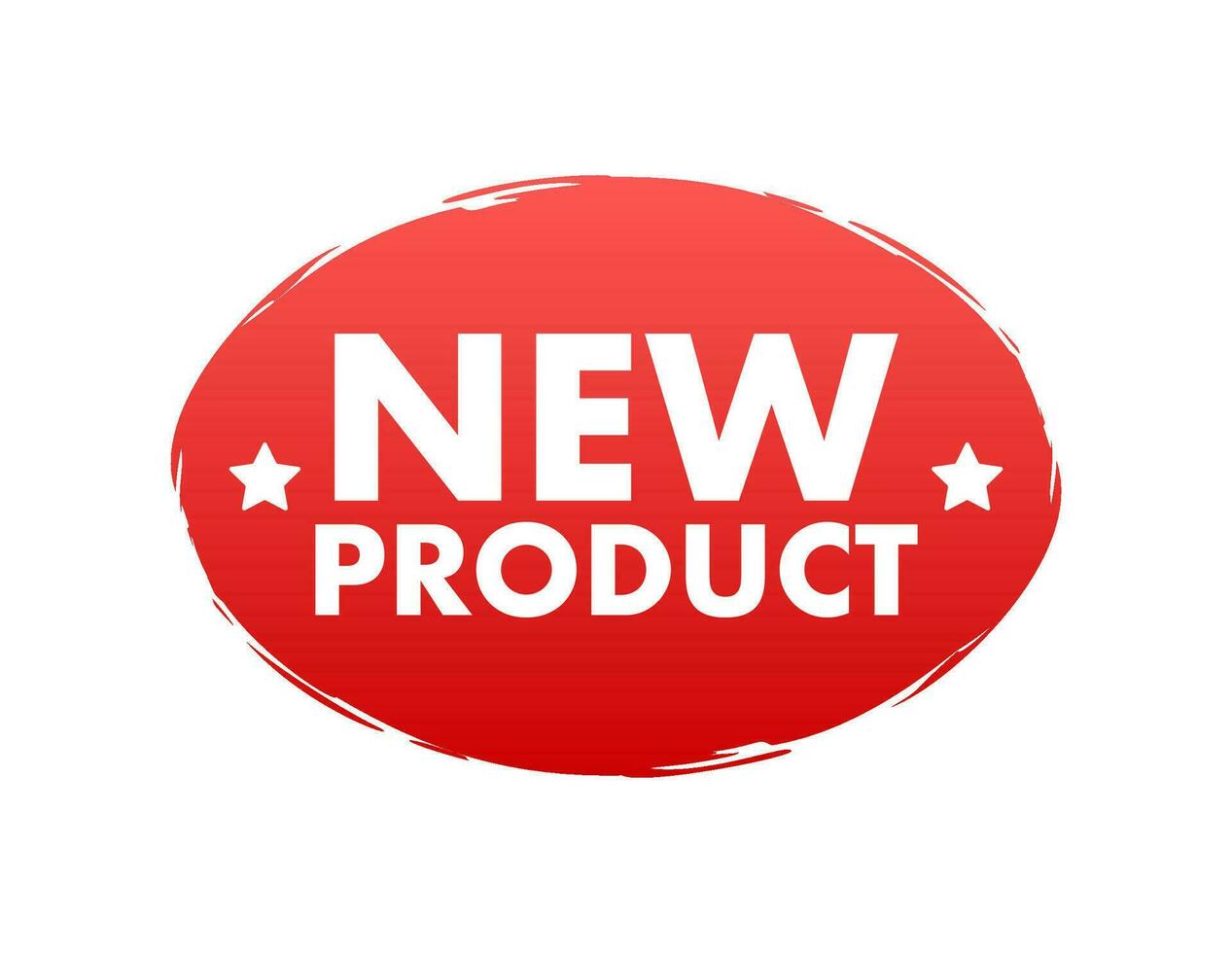 New product Red Label. Red Web Ribbon. stock illustration vector