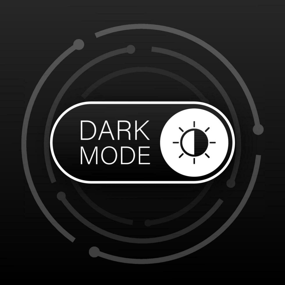 Vector On Off Switch. Dark and Light Mode Switcher for Phone Screens. Toggle Element for Mobile App