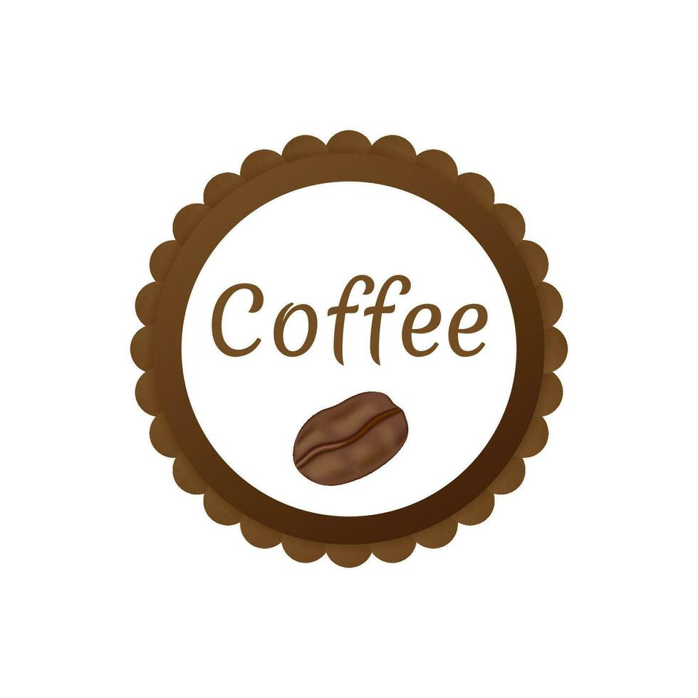 Coffee label. Badge, icon, stamp logo Vector stock illustration