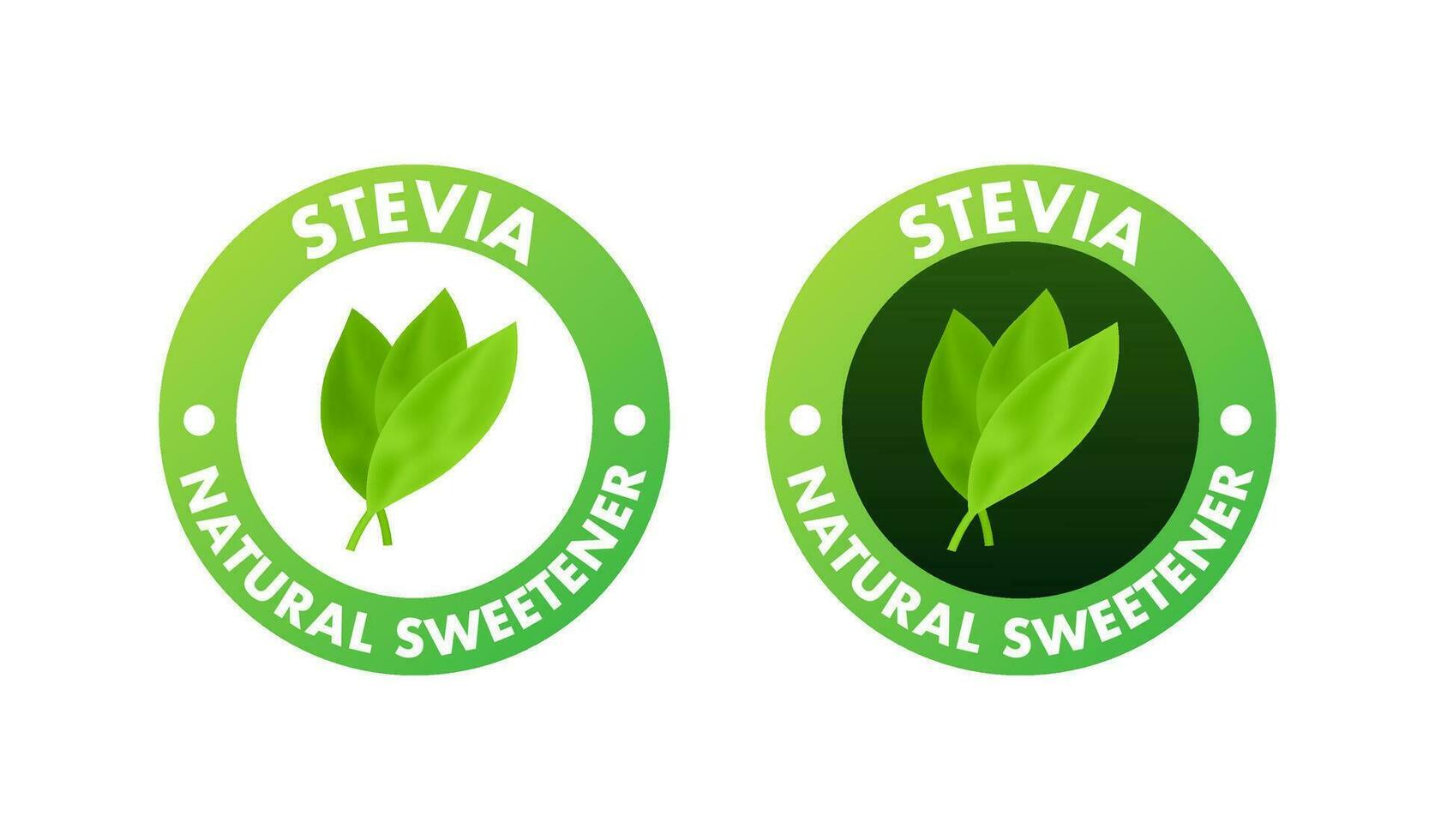 Flat icon stevia on white background. Vector logo. Logo symbol.