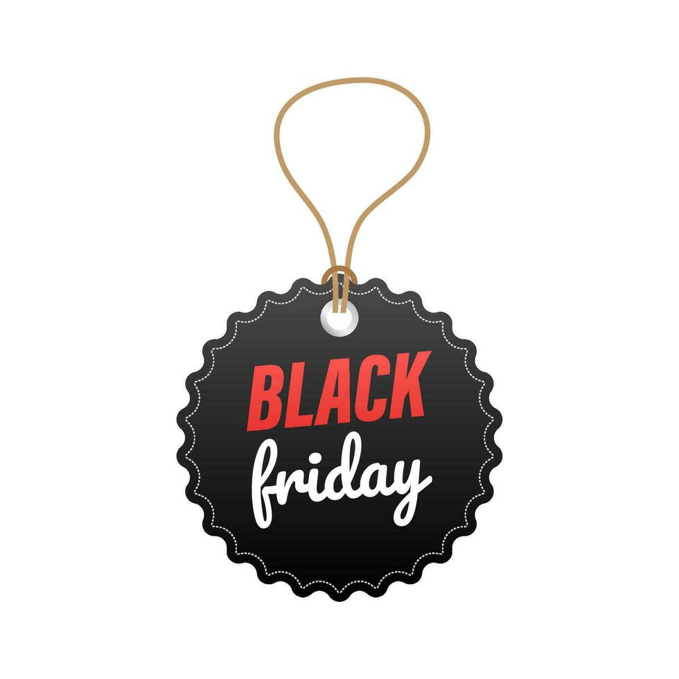 Black Friday sales. Black friday design, sale, discount, advertising, marketing price tag, sale, discount, advertising, marketing price tag Vector stock illustration