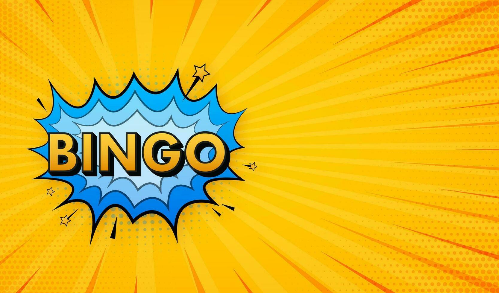 Bingo or Lottery game, card. Big Win. Vector stock illustration