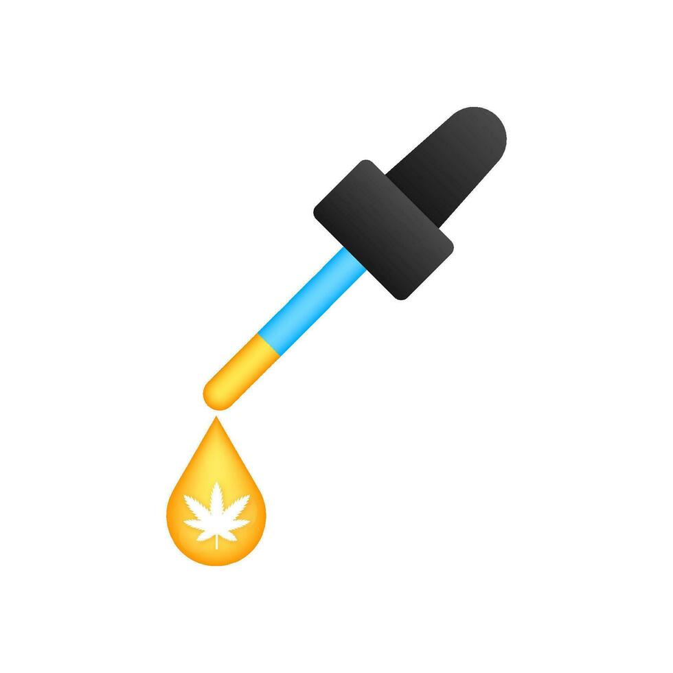 Creative cannabis leaf tear vector logo icon. Template for CBD Cannabidiol. Vector illustration.