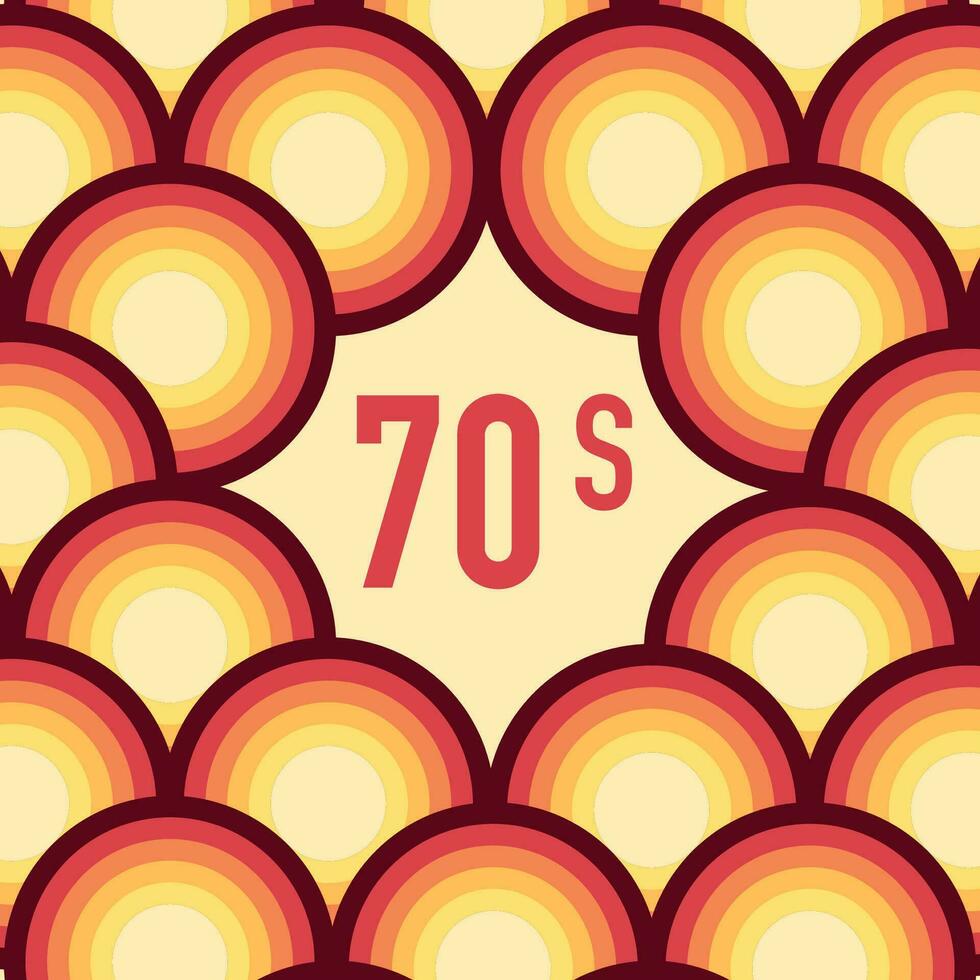 70s, 1970 abstract vector stock retro lines background. Vector illustration