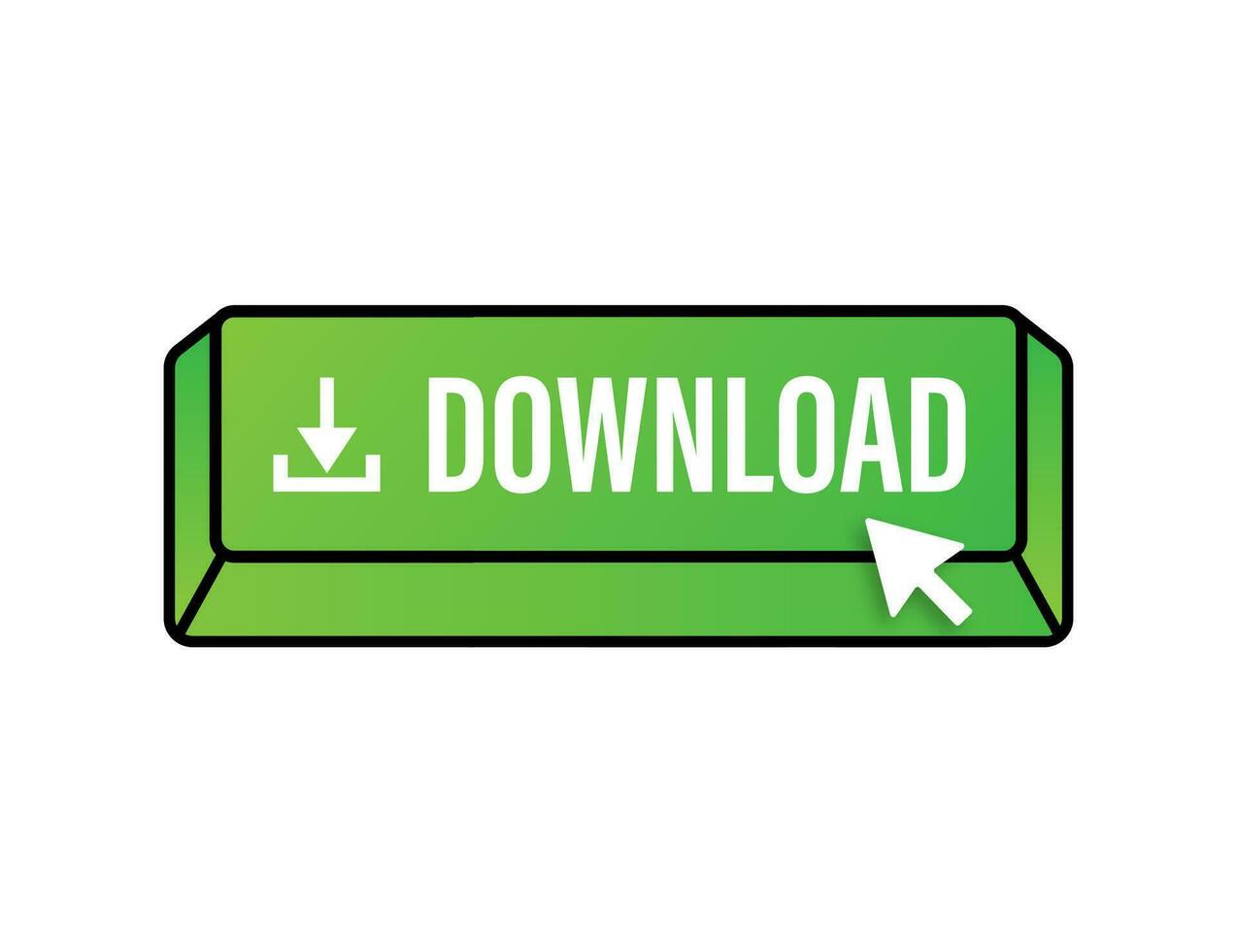 Download file icon. Document downloading concept. Trendy flat design graphic with long shadow. Vector illustration