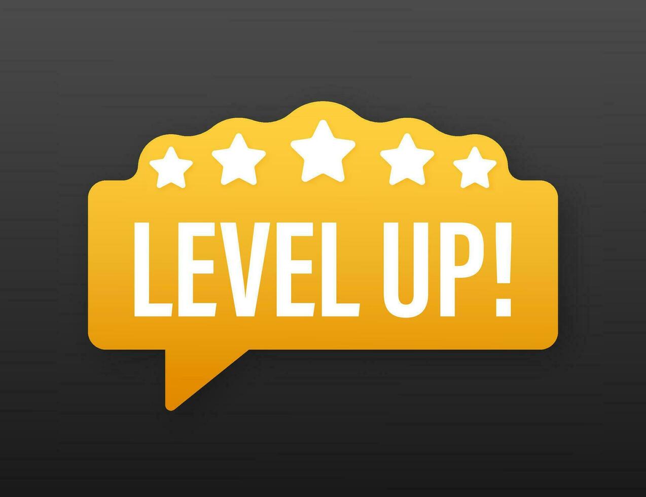 Game icon bonus. level up icon, new level logo. Vector illustration