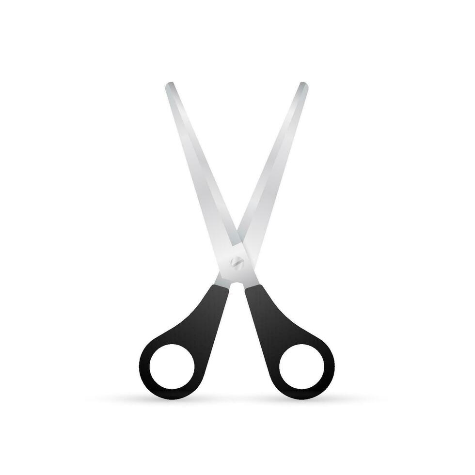 Isolated scissors symbol clipart. Flat design. Vector stock illustration