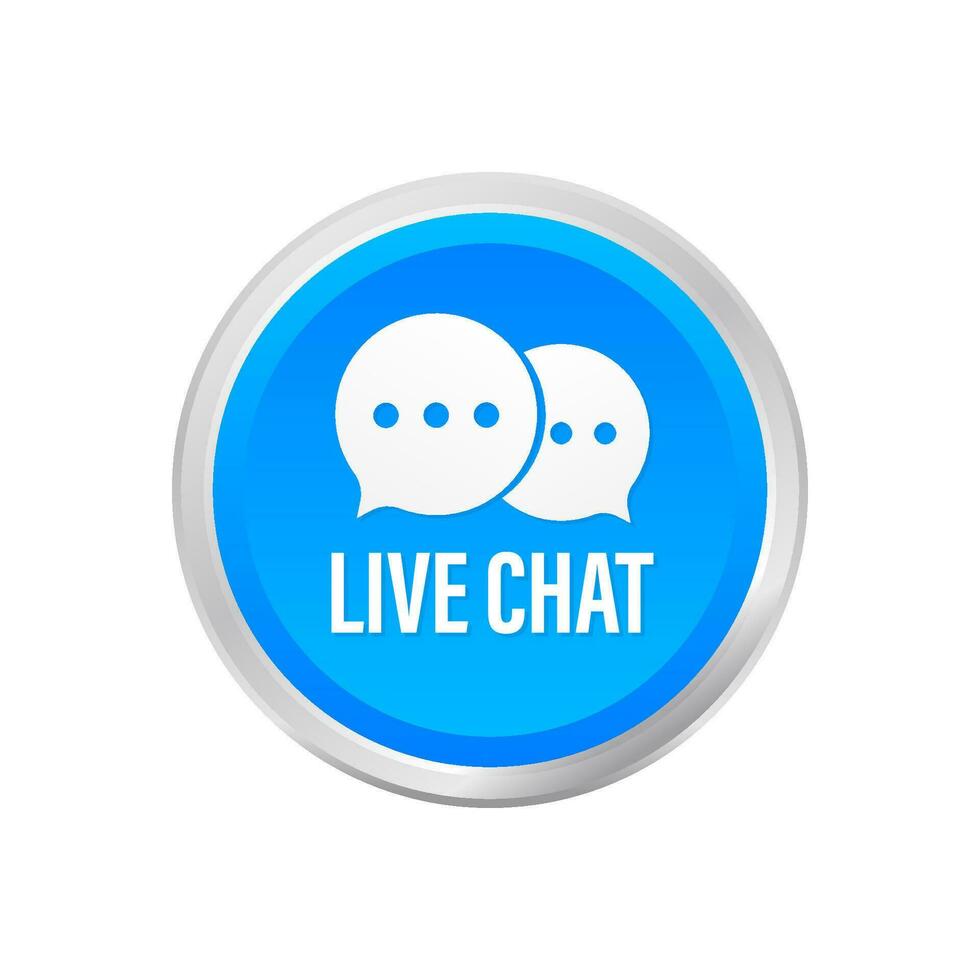 live chat speech bubbles concept. Vector stock illustration