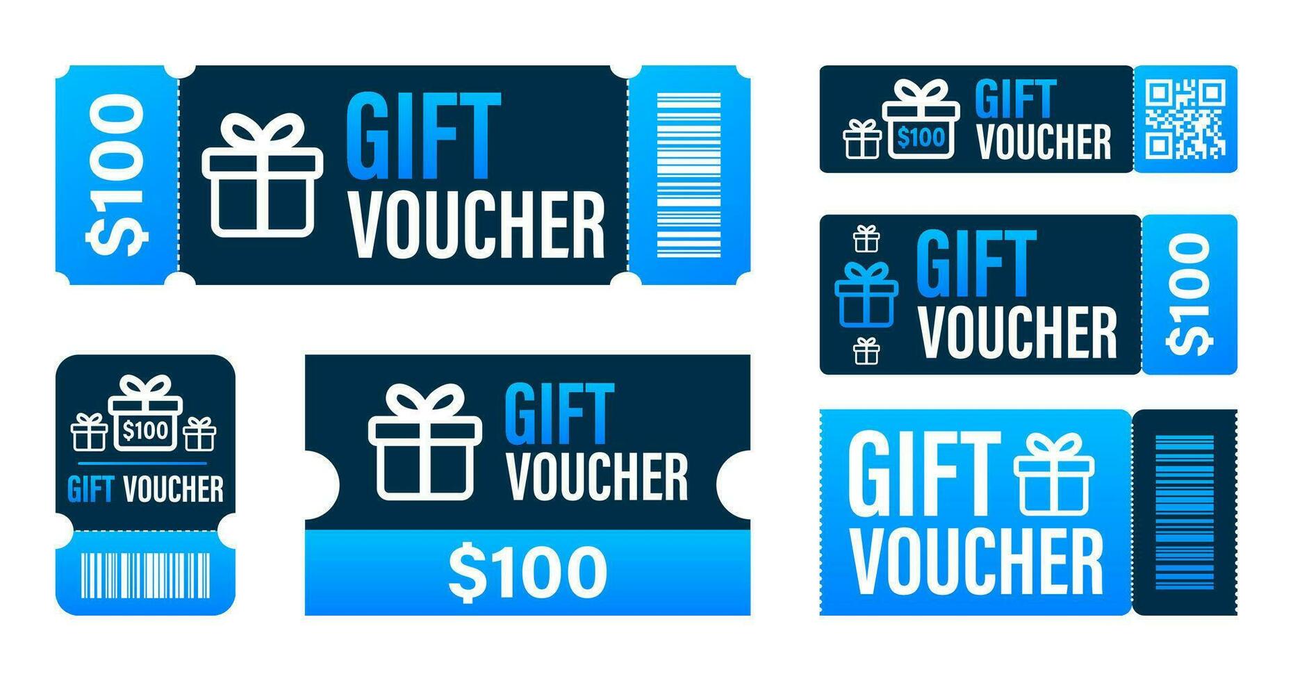 Promo code. Vector Gift Voucher with Coupon Code. Premium eGift Card Background for E commerce, Online Shopping. Marketing. Vector stock illustration