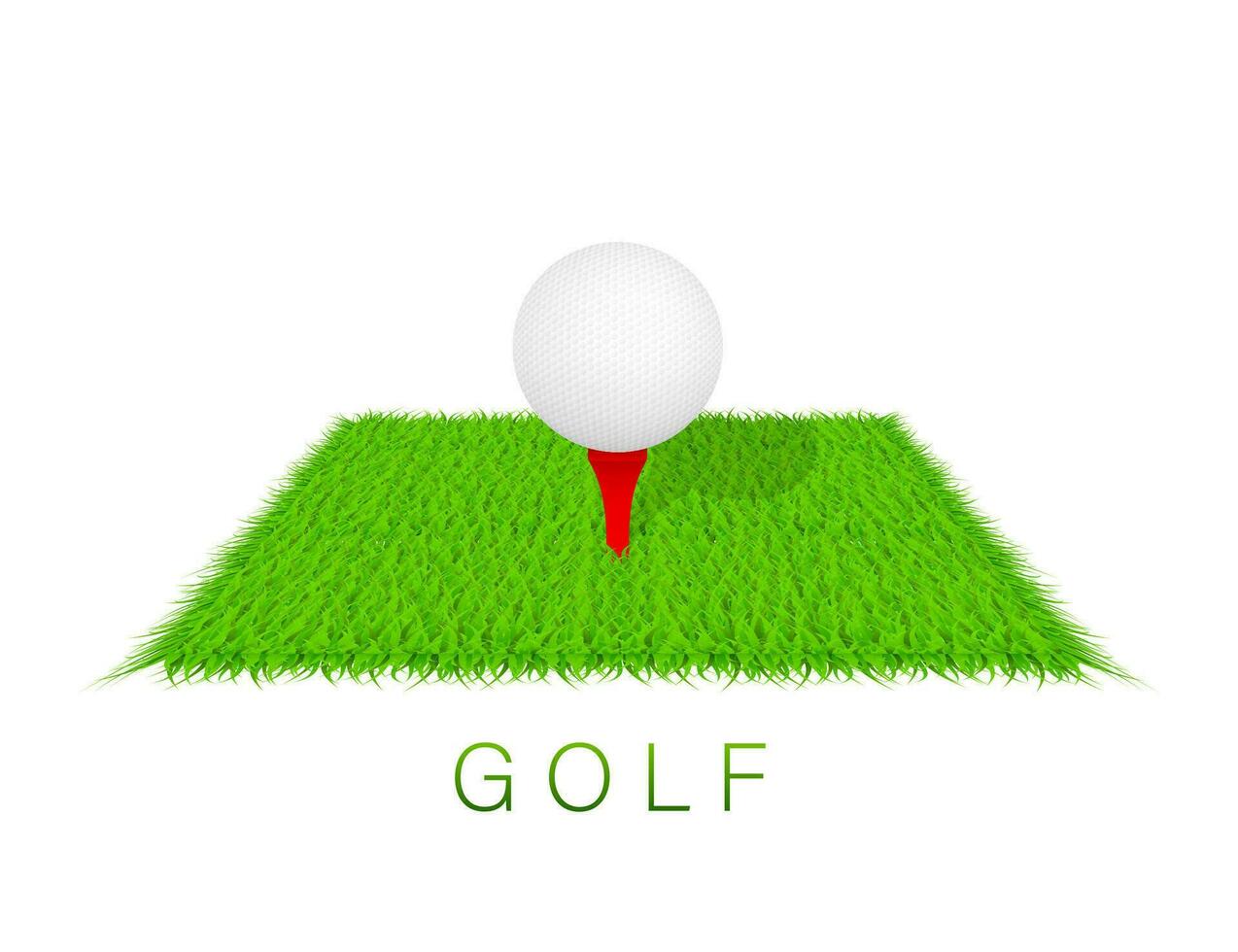 Golf background. Golf course. Vector stock illustration