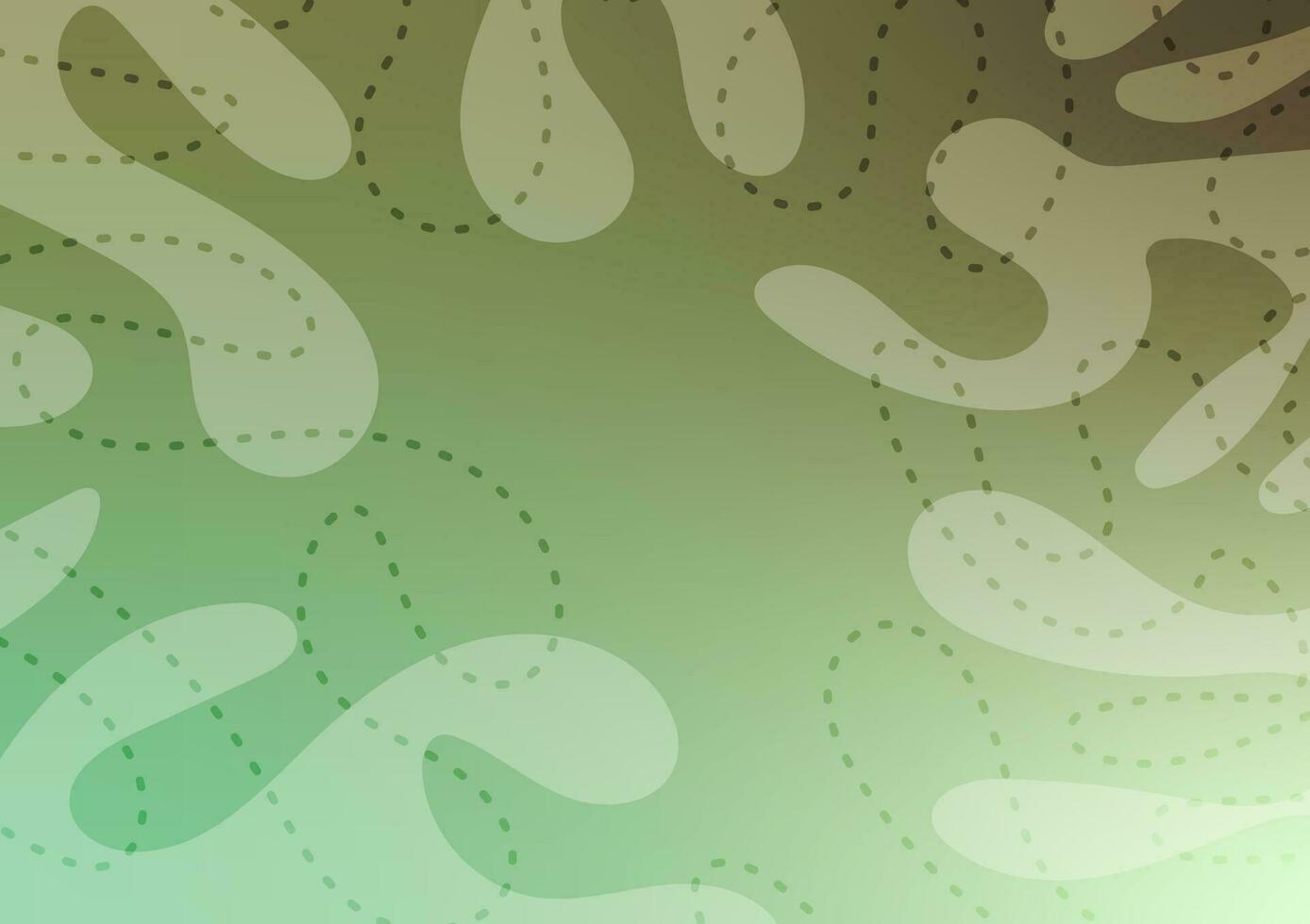 Green line minimal decoration curve wave pattern background vector