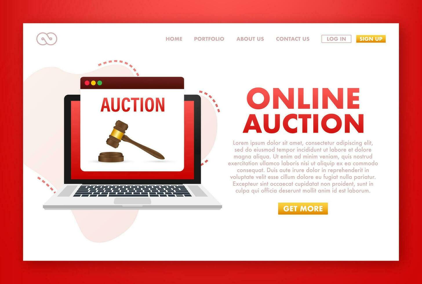 wooden judge gavel and soundboard isolated on white background vector