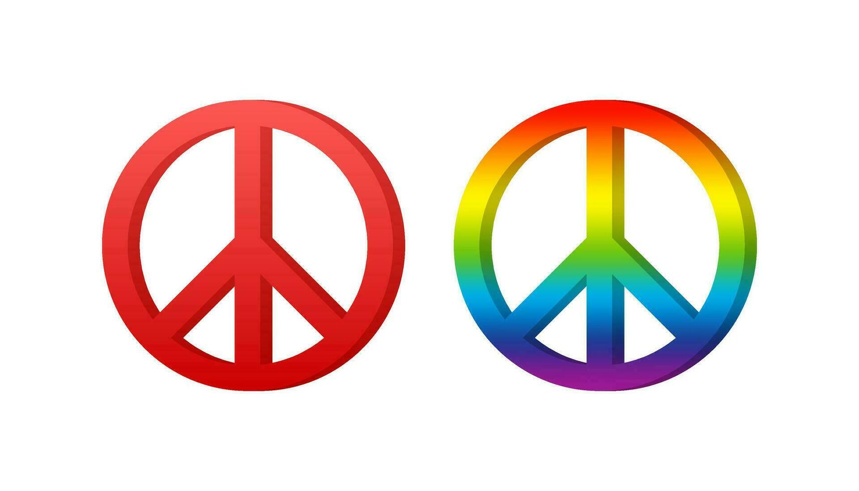 Peace world sign, great design for any purposes. Flat vector illustration. Happy people. World map icon