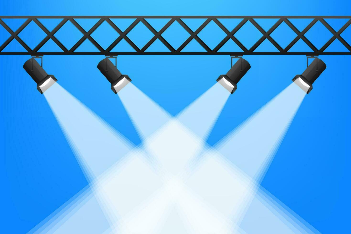 Abstract mockup with blue projecton white background for banner design. Abstract blue light effect background. vector