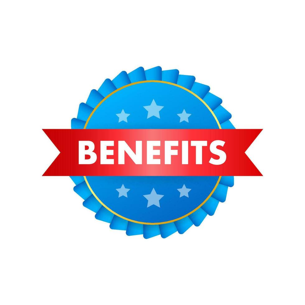 Benefits for banner design. Business success. Marketing announcement. Vector stock illustration