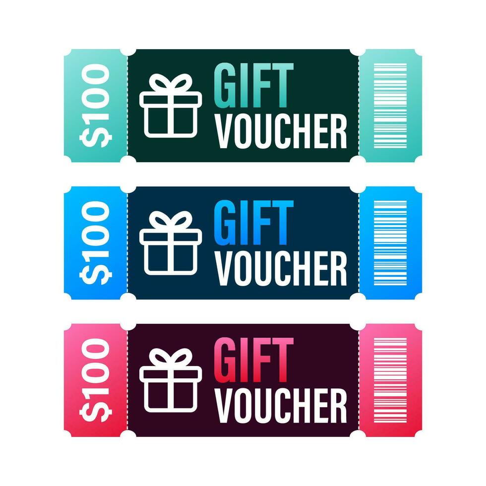 promoción código. vector regalo vale con cupón código. prima regalo tarjeta antecedentes para mi comercio, en línea compras. marketing. vector valores ilustración