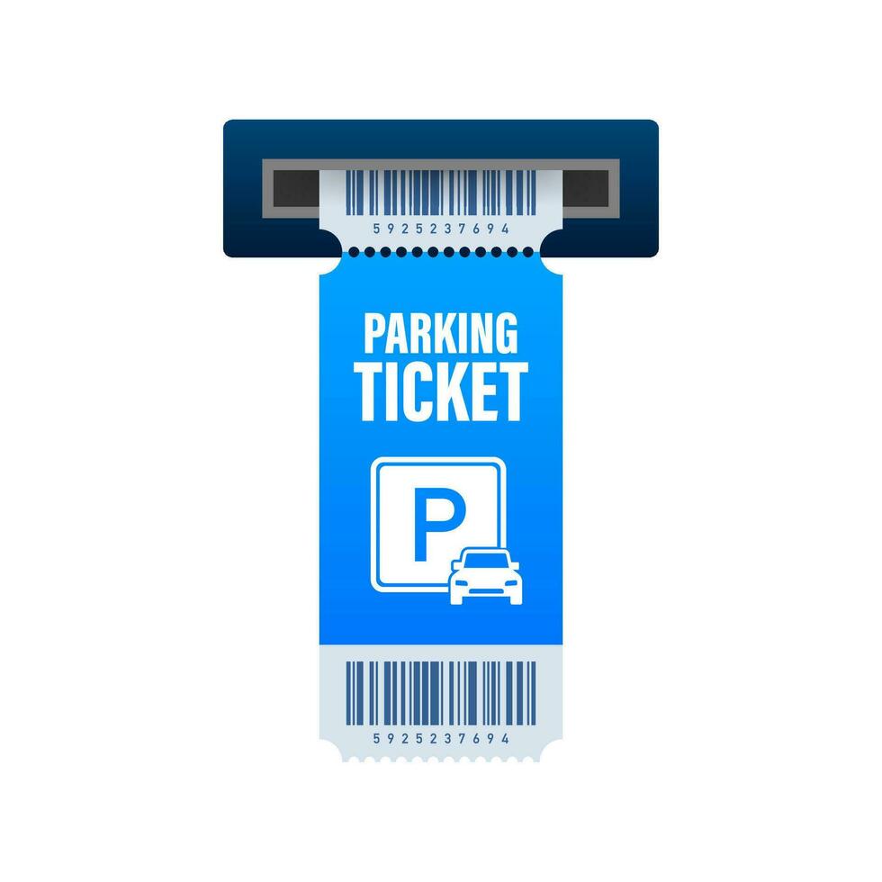 Parking tickets, great design for any purposes. Parking zone. Vector stock illustration