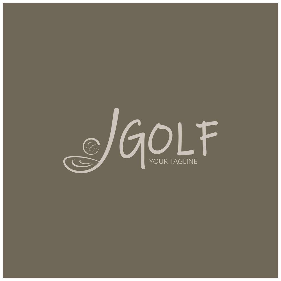 golf pelota logo, golf diseño palo logo, logo para profesional golf equipo, golf club, torneo, golf Tienda negocio, golf curso, evento vector