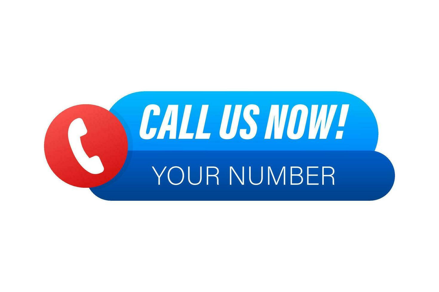 Call us now. Information technology. Telephone icon. Customer service. Vector stock illustration.