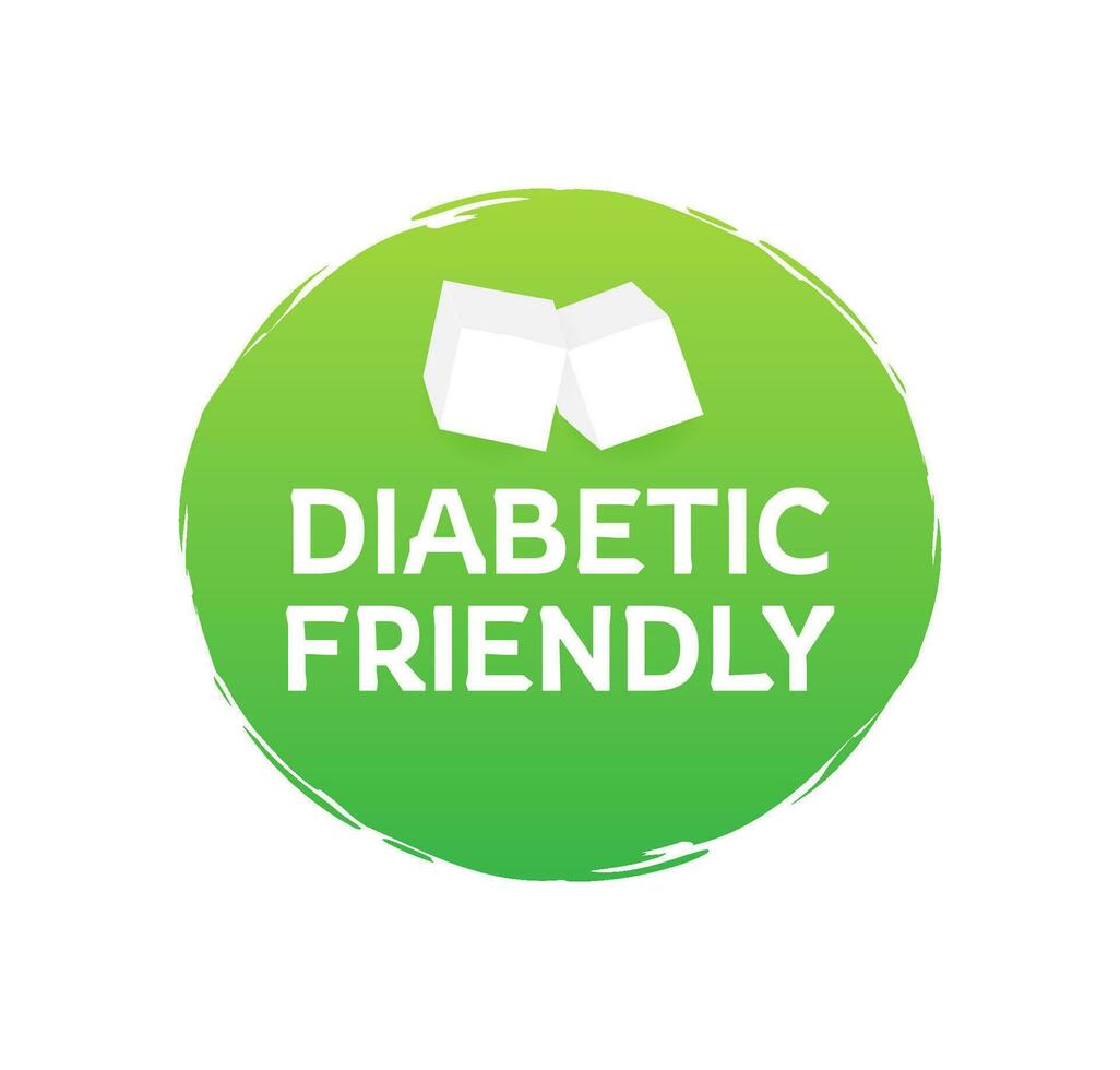 Diabetic friendly, great design for any purposes. Brush texture vector