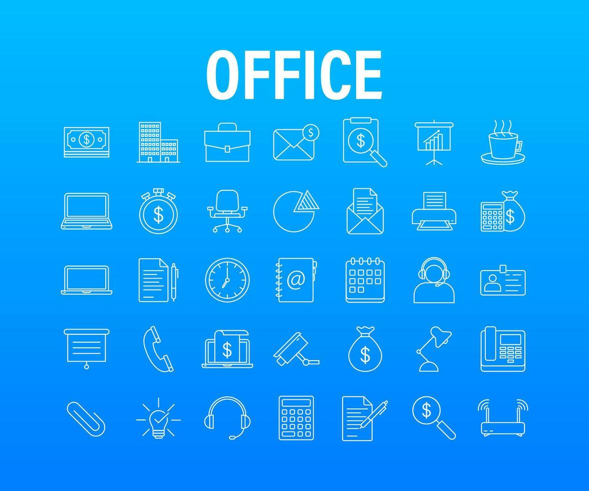 Office icon. Web icon set. Office, great design for any purposes. Vector stock illustration.