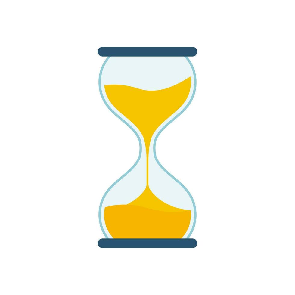 Hourglass Collection. Hourglass Timer Sand as Countdown. Vector stock illustration