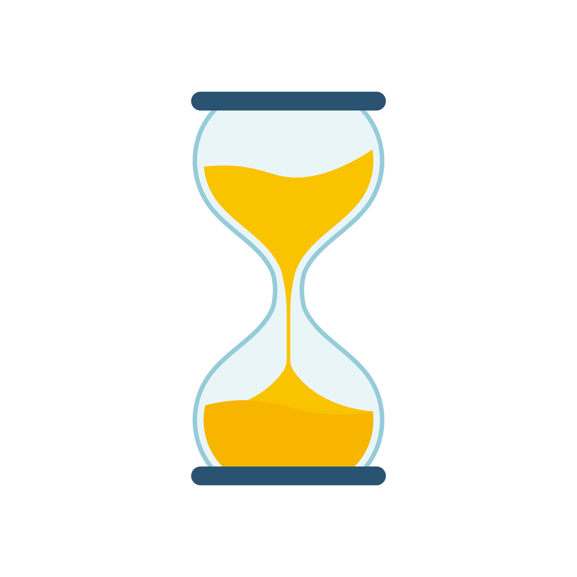Hourglass Collection. Hourglass Timer Sand as Countdown. Vector stock