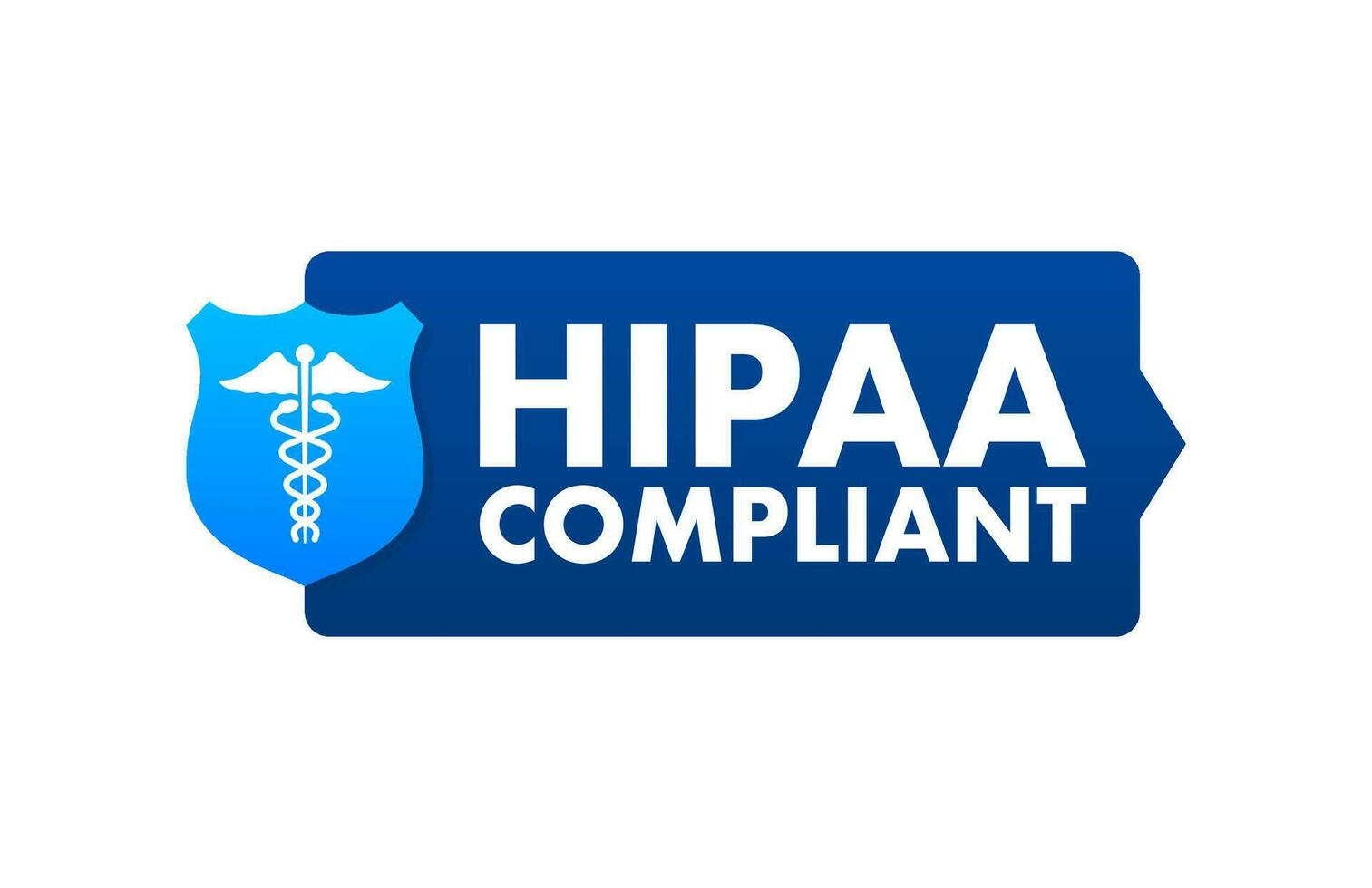 Hipaa compliant. Checkmark icon. Vector design Logo symbol