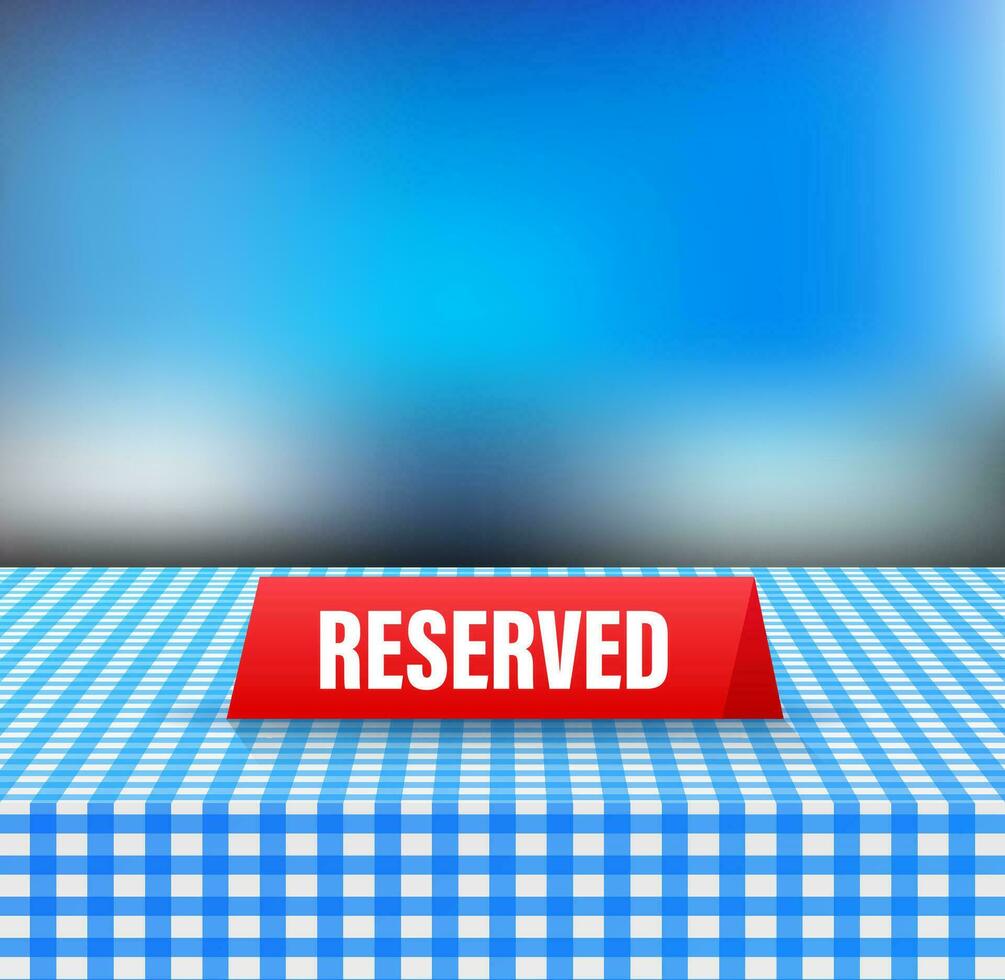 Reserved, great design for any purposes. Vector flat illustration. Sale vector illustration