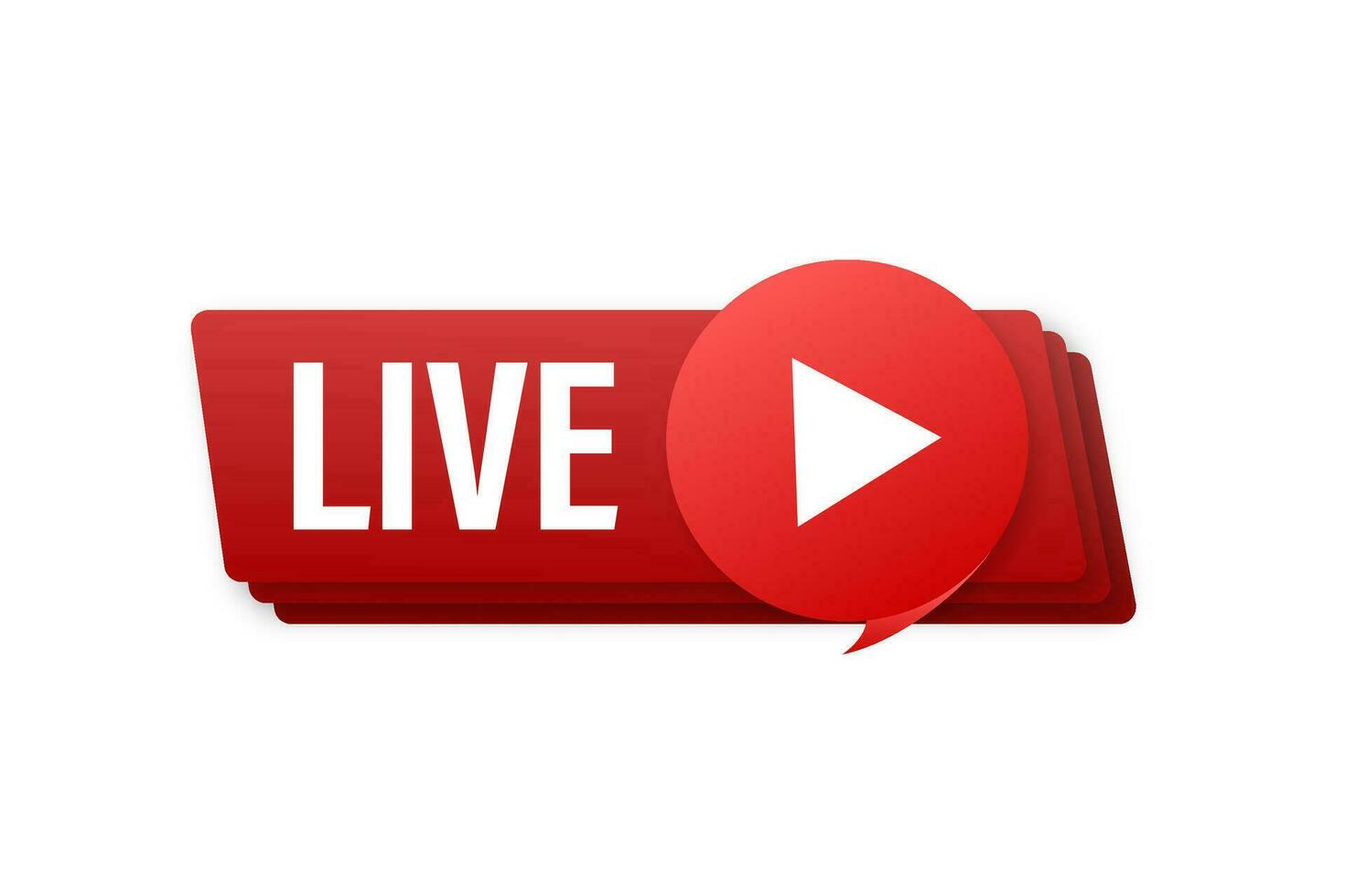 Live streaming logo. Business icon. Stream interface. Vector stock illustration