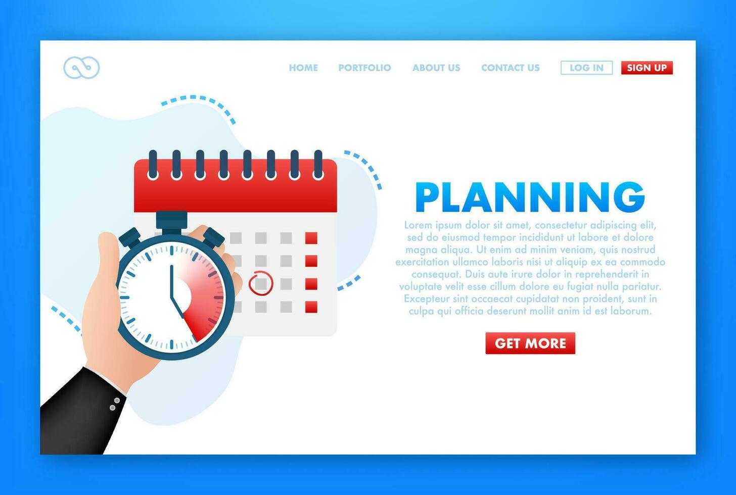 Planning calendar timer. Flat character. Event schedule date. Meeting appointment time. vector