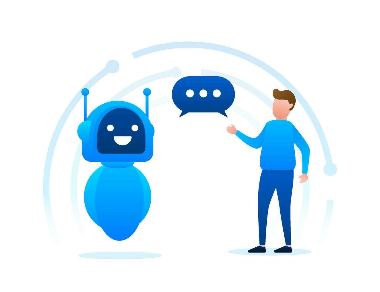 Robot icon. Bot sign design. Chatbot symbol concept. Voice support service bot. Online support bot. Vector illustration