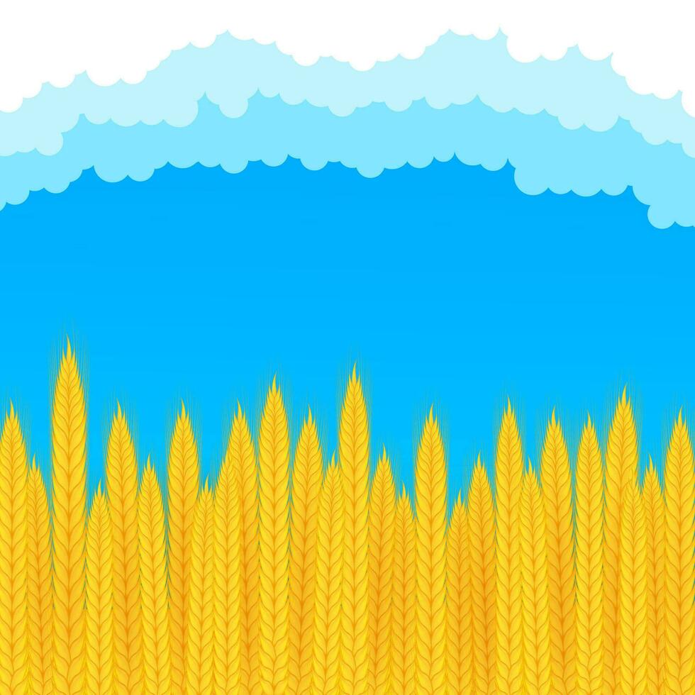 realista manojo de trigo, avena o cebada aislado en blanco antecedentes. vector valores ilustración