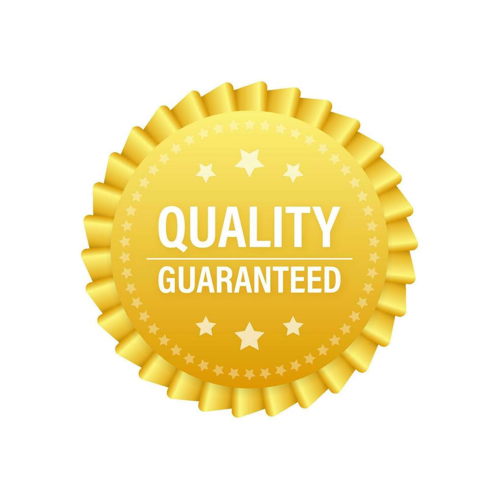 Quality guaranteed. Check mark. Premium quality symbol. Vector stock illustration