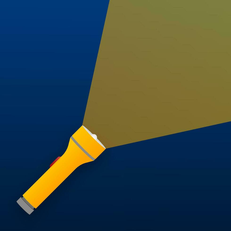 Bulb light vector icon. Bright light beam. Modern linterna, great design for any purposes. Vector stock illustration