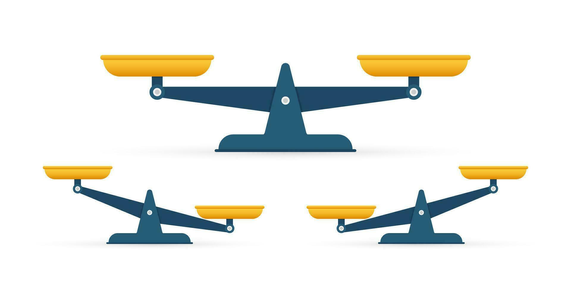 Scales icon. Libra isolated on white background. Vector stock illustration
