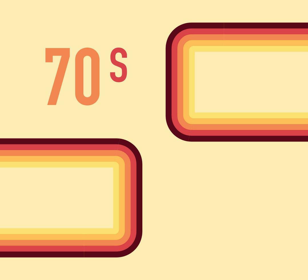 70s, 1970 abstract vector stock retro lines background. Vector illustration.