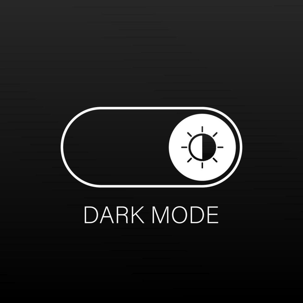 Vector On Off Switch. Dark and Light Mode Switcher, Web Design, Animation. Light and Dark Buttons