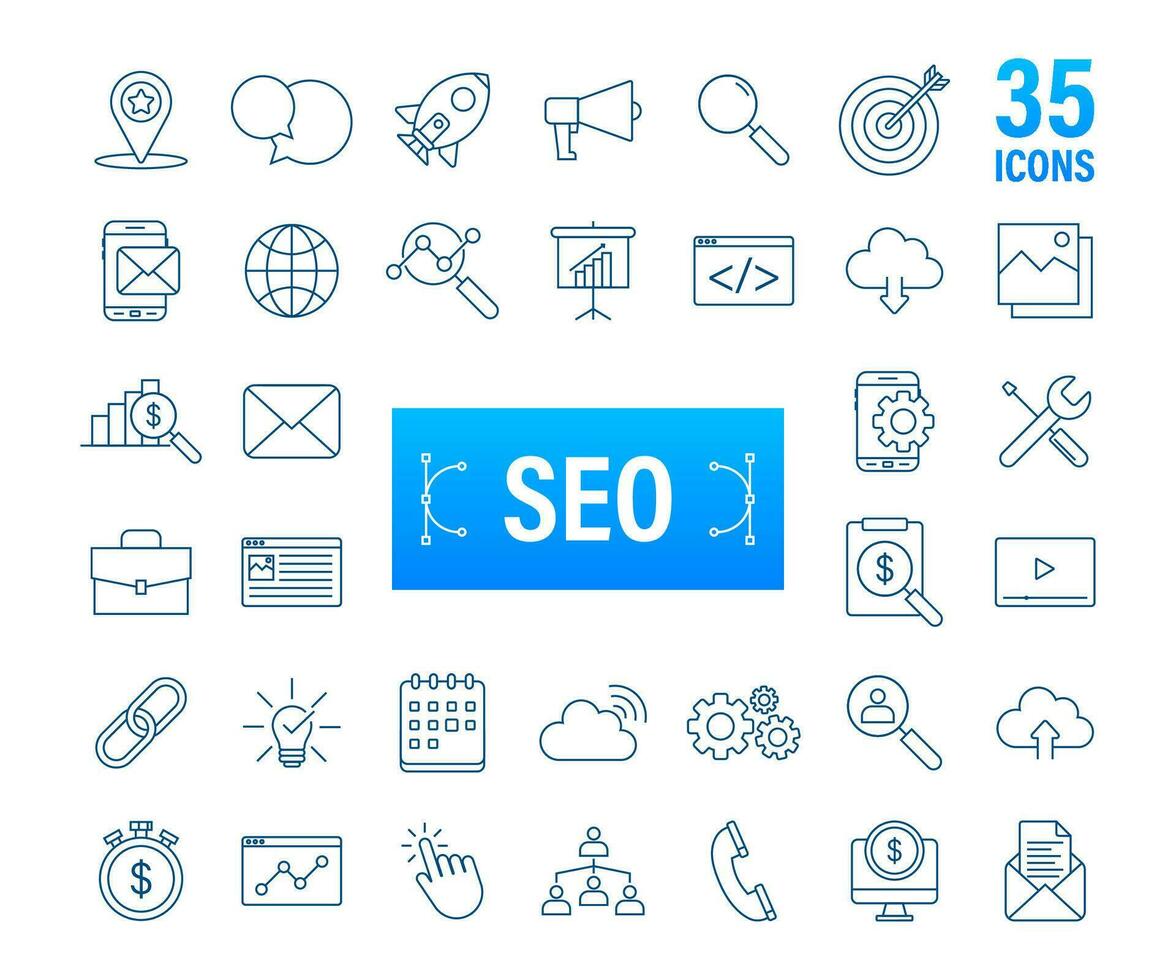Social media marketing. Business company people. Marketing network. Vector icon design. Vector stock illustration