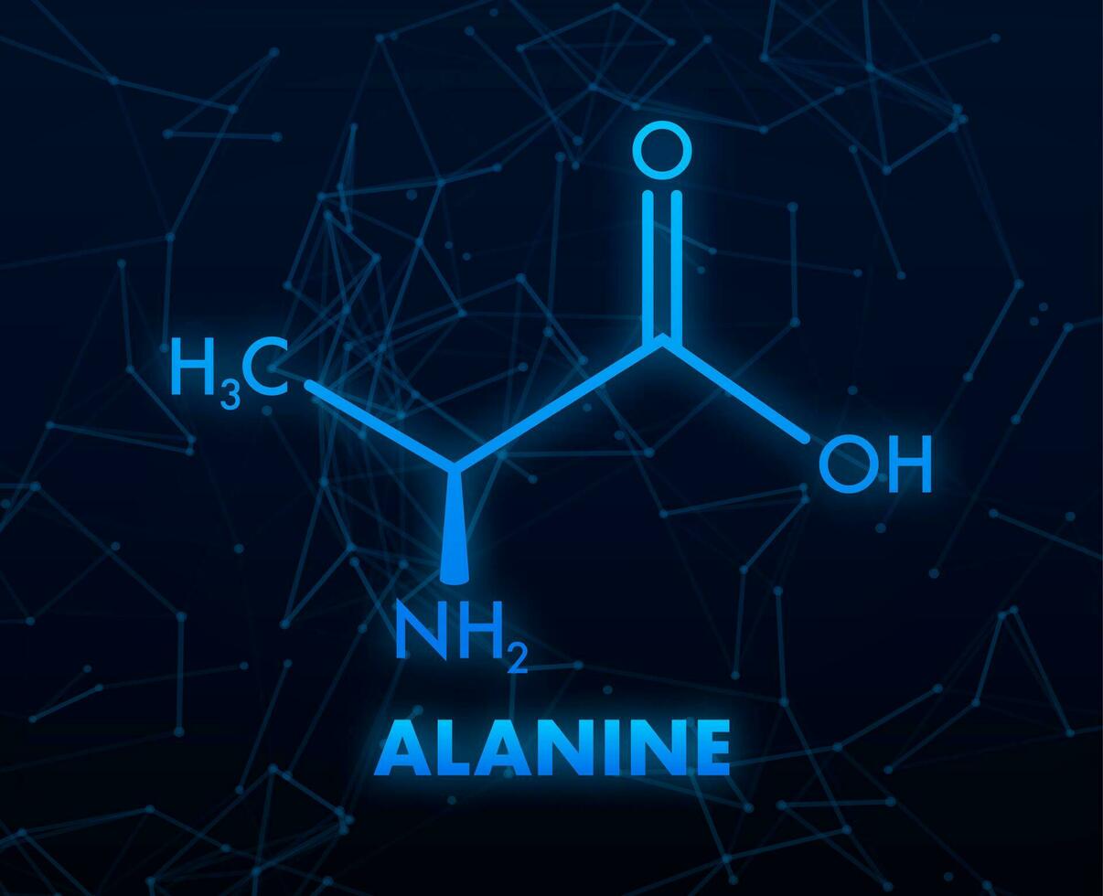 Alanine formula, great design for any purposes. Alanine formula. vector