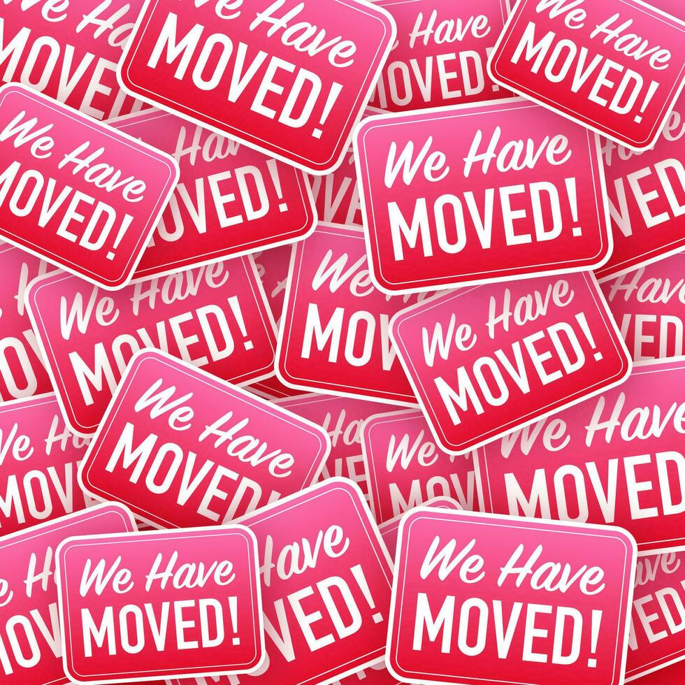 We Have Moved Hanging Sign Sticker Pattern Sign For Door Stock we-have-moved-hanging-sign-sticker-pattern-sign-for-door-stock