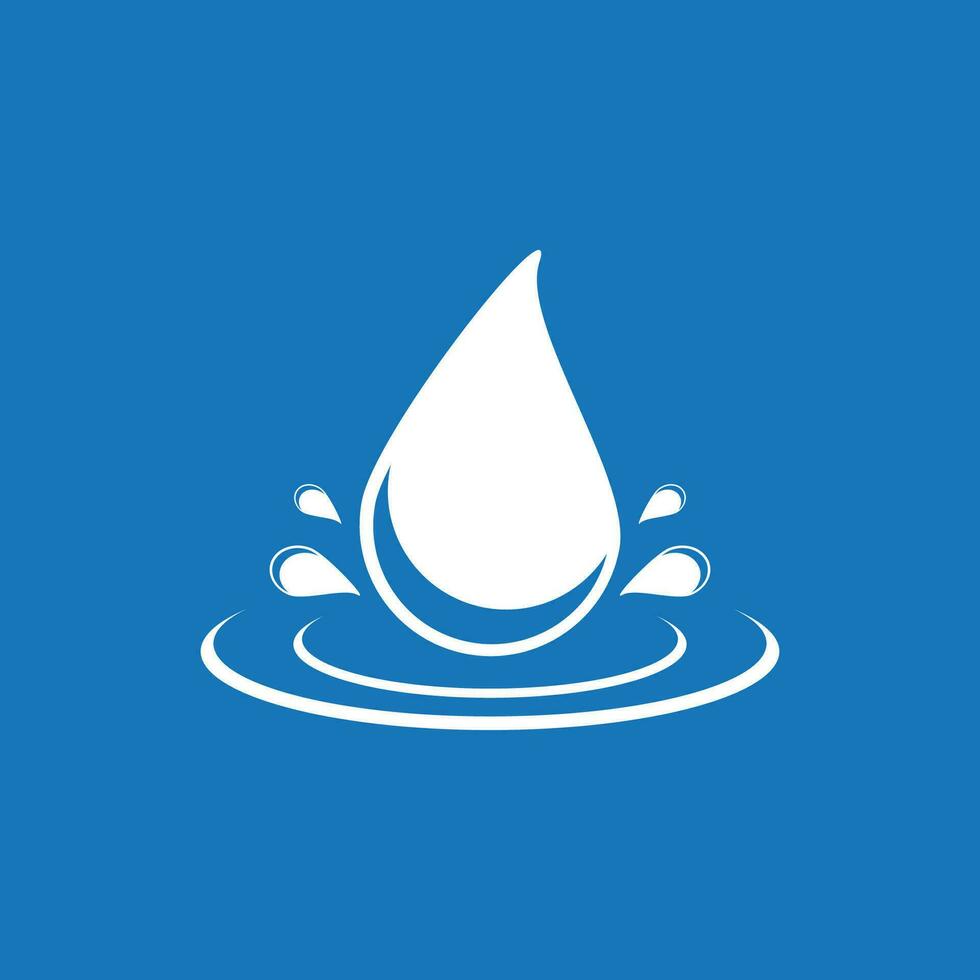 agua soltar icono y símbolo vector modelo