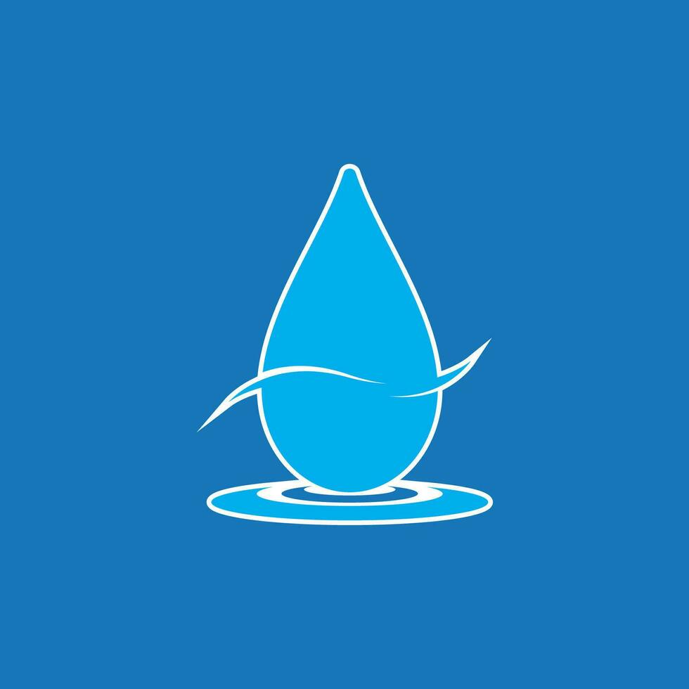 agua soltar icono y símbolo vector modelo